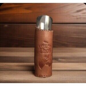 Recuerdo de Leon caballo logo (Horse) leather grip Double shot glass